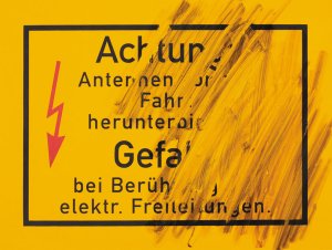 Hinterdrucketikett Säure verwischt