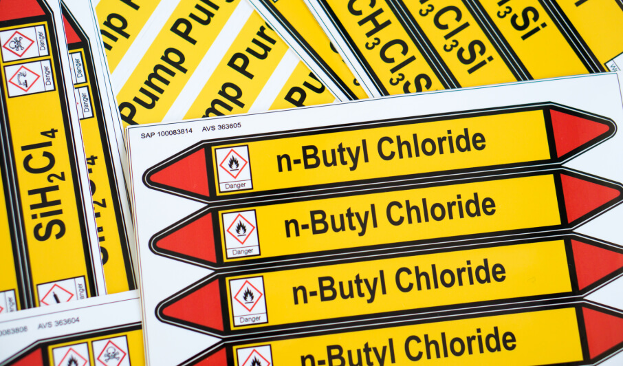 Rohrleitungskennzeichnungen