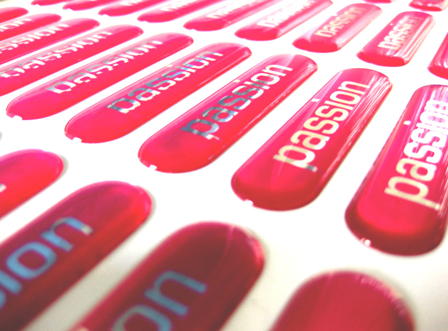 plusdome®-Etikett "Passion"