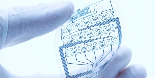 Printed electronics flexible circuit