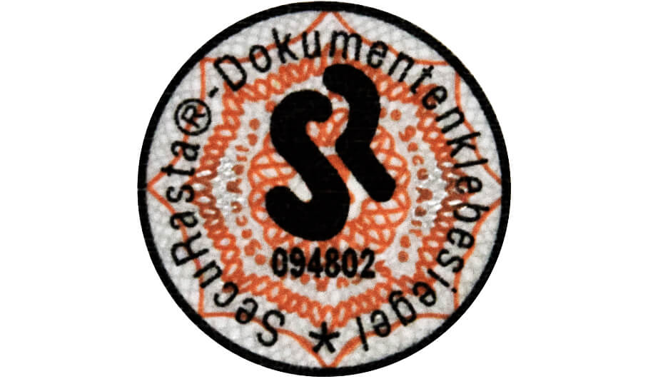 Dokumentenklebesiegel