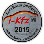 Stempelplakette I-KFZ