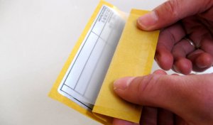 Aufklappen des Laminats