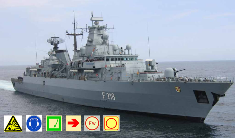 Marineschiff Kennzeichnungen