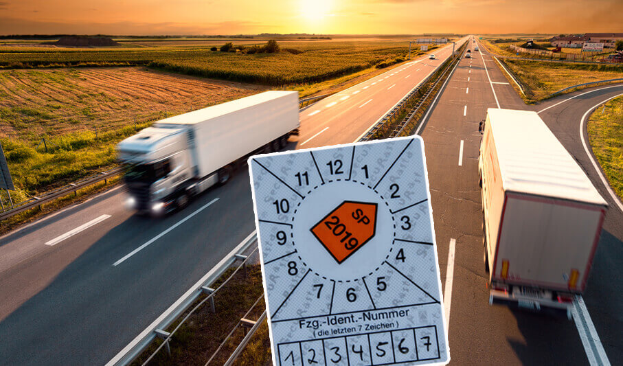 SP labels and signs for trucks