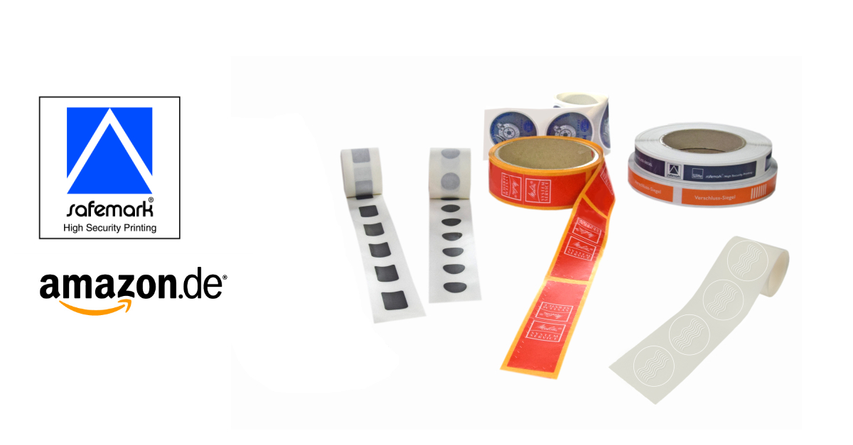Witte safemark® Verschlusssiegel sind Amazon-konform