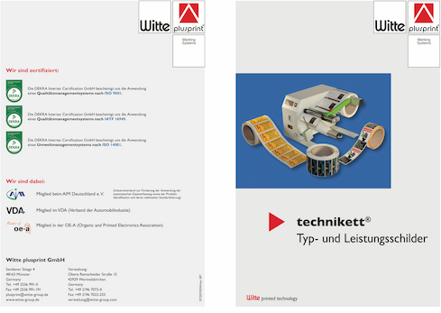 Nameplate Brochure Witte Technology