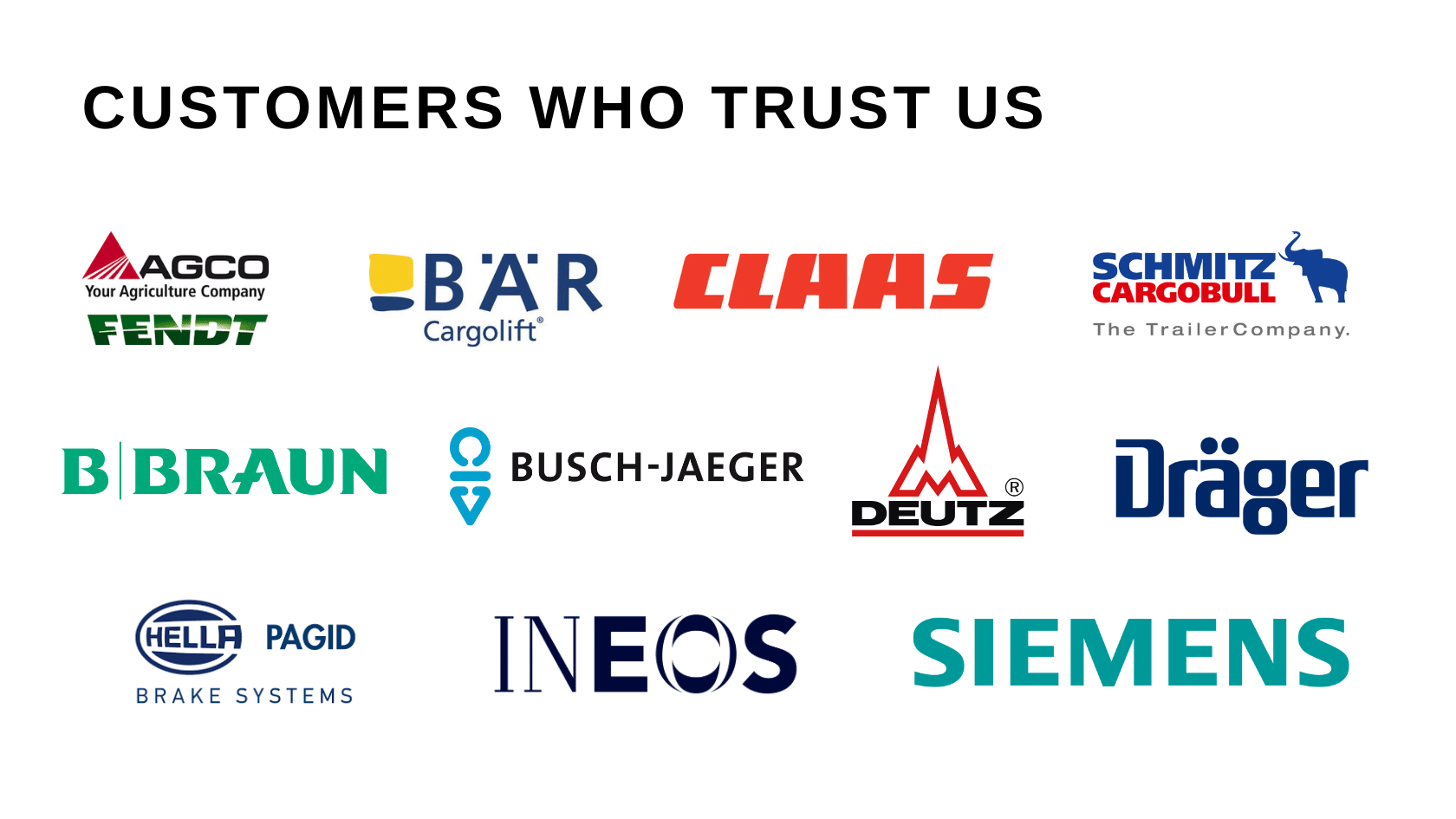 Witte Technology - Reference Customers