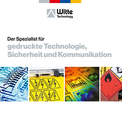 Produkt Broschüre Witte Technology