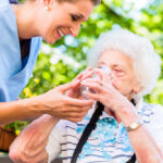 Hitzewarn-Aufkleber für Seniorenheime