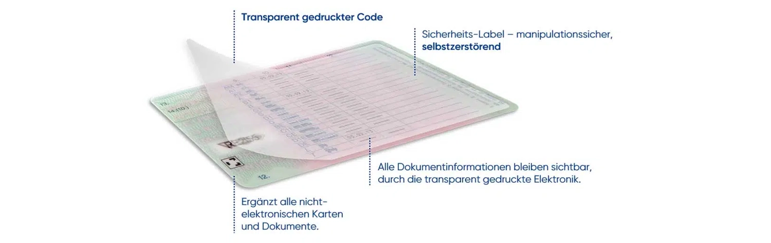 Transparente Sicherheitsaufkleber